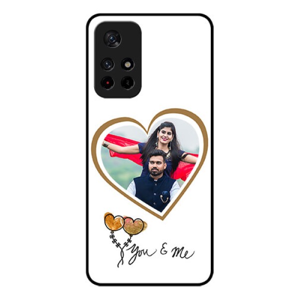 Redmi Note 11T 5g Custom Glass Mobile Case - You & Me Design
