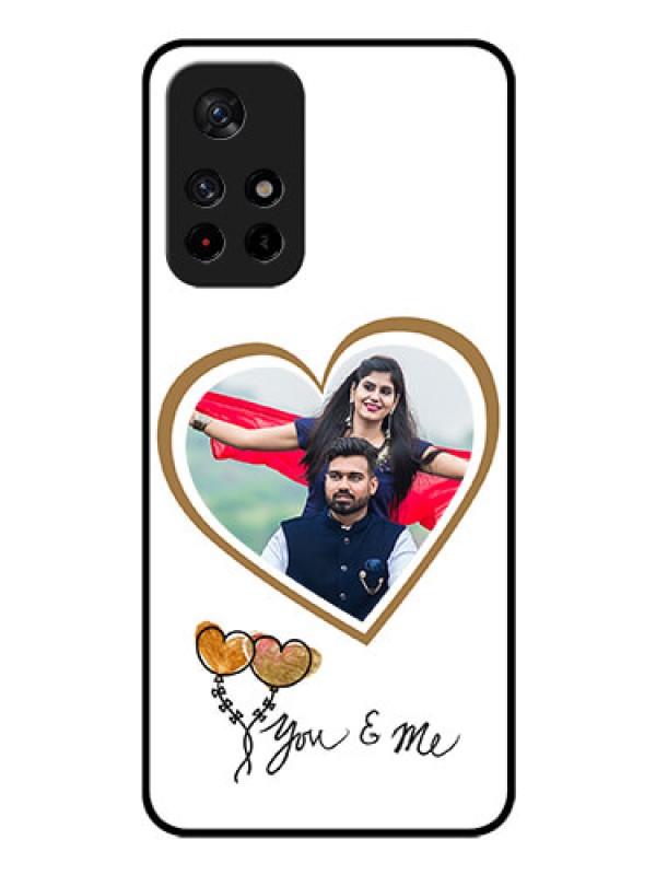 Custom Redmi Note 11T 5g Custom Glass Mobile Case - You & Me Design