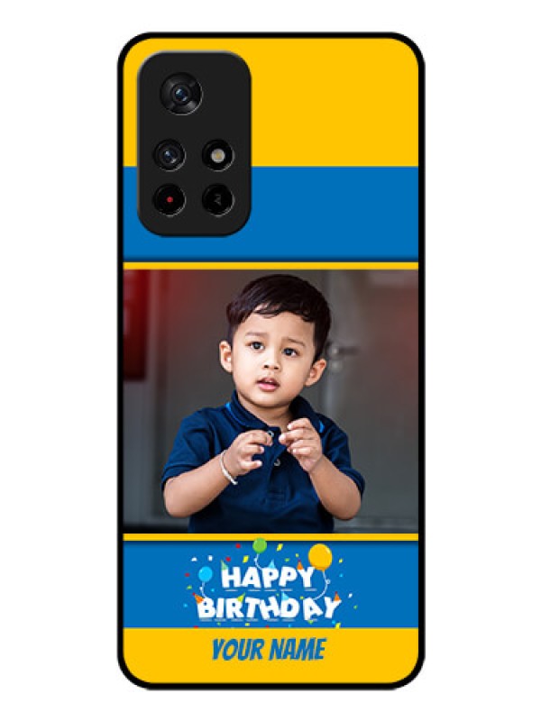 Custom Redmi Note 11T 5g Custom Glass Mobile Case - Birthday Wishes Design