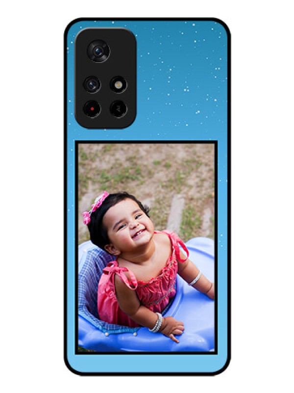 Custom Redmi Note 11T 5g Custom Glass Mobile Case - Wave Pattern Colorful Design