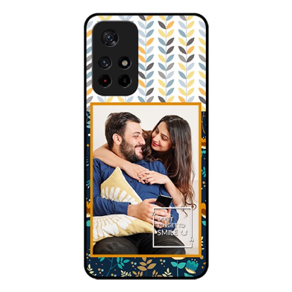 Redmi Note 11T 5g Custom Glass Mobile Case - Pattern Design