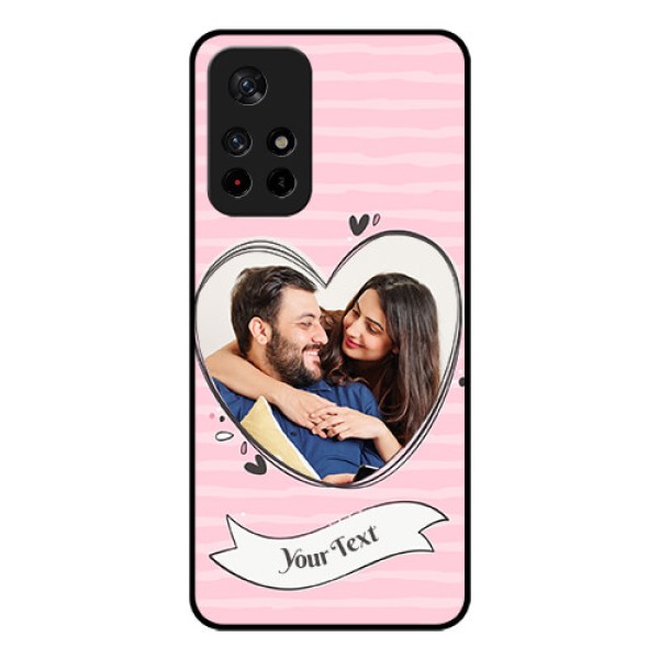 Redmi Note 11T 5g Custom Glass Phone Case - Vintage Heart Design