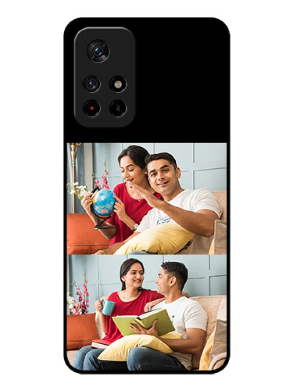 Custom Redmi Note 11T 5g 2 Images on Glass Phone Cover