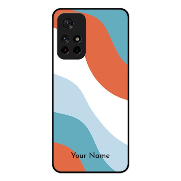 Xiaomi Redmi Note 11T 5G Custom Glass Mobile Case - coloured Waves Design Xiaomi Redmi Note 11T 5G Custom Glass Mobile Case - coloured Waves Design
