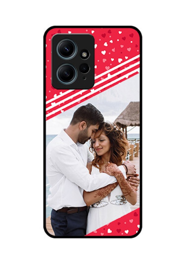 Redmi Note 12 4G Custom Glass Phone CaseValentines Gift Design