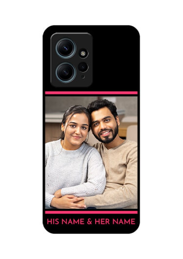 Redmi Note 12 4G Custom Glass Phone CaseWith Add Text Design