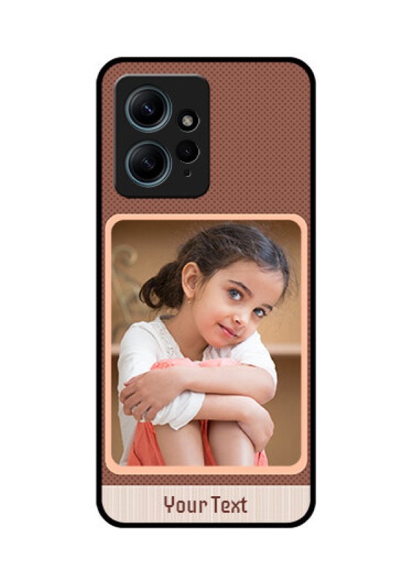 Redmi Note 12 4G Custom Glass Phone CaseSimple Pic Upload Design