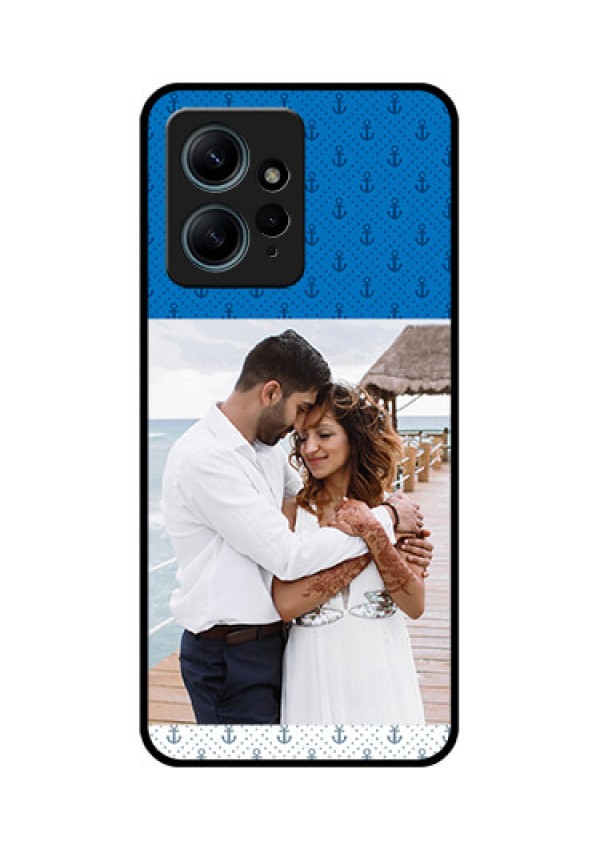Redmi Note 12 4G Custom Glass Phone CaseBlue Anchors Design