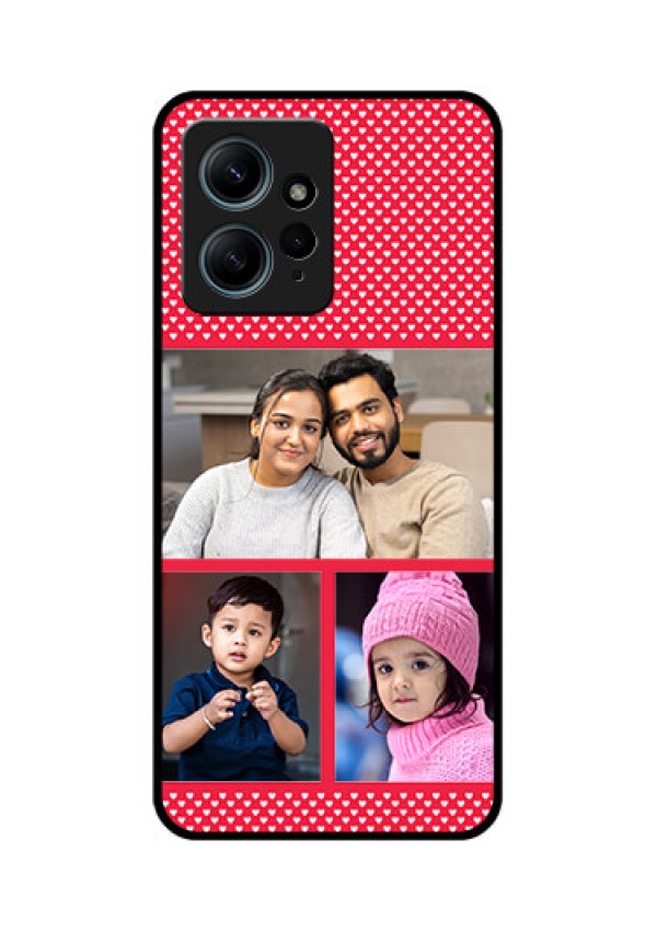 Redmi Note 12 4G Custom Glass Phone CaseBulk Photo Upload Design