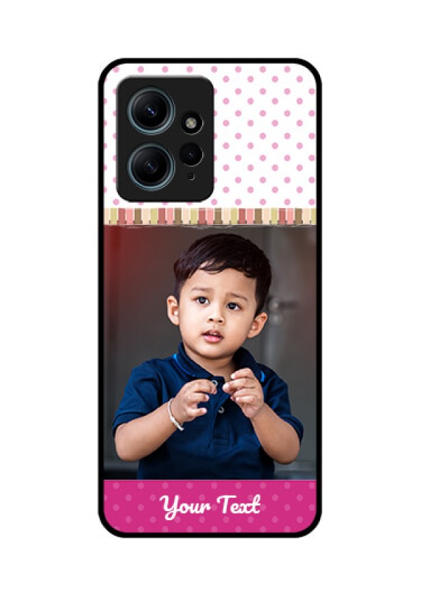 Redmi Note 12 4G Custom Glass Phone CaseCute Girls Cover Design