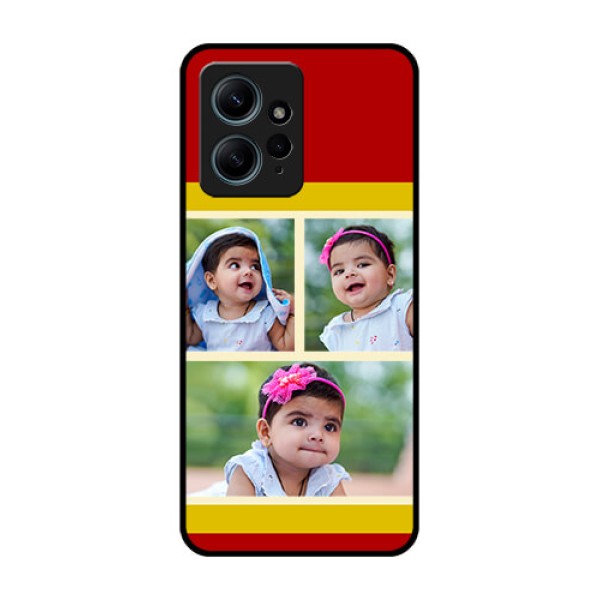 Redmi Note 12 4G Custom Glass Phone CaseMultiple Pic Upload Design Redmi Note 12 4G Custom Glass Phone CaseMultiple Pic Upload Design