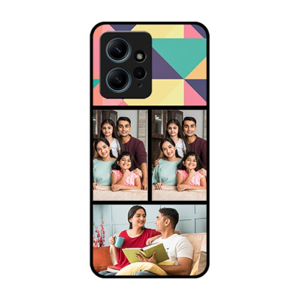 Redmi Note 12 4G Custom Glass Phone CaseBulk Pic Upload Design