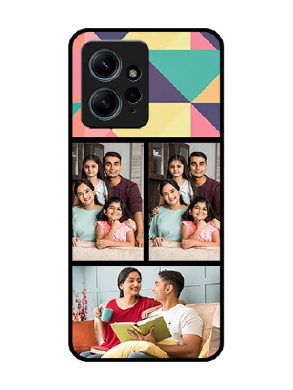 Custom Redmi Note 12 4G Custom Glass Phone CaseBulk Pic Upload Design