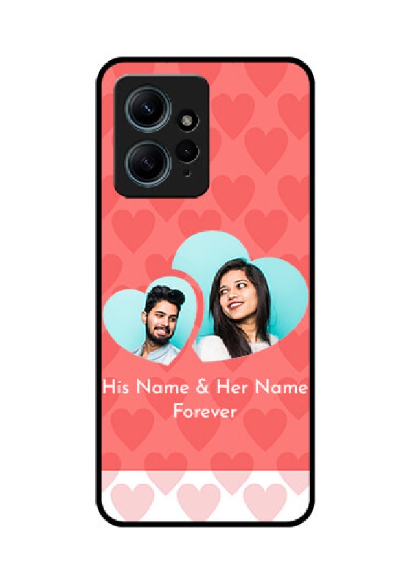 Redmi Note 12 4G Custom Glass Phone CaseCouple Pic Upload Design