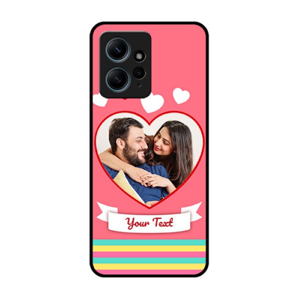 Redmi Note 12 4G Custom Glass Phone CaseLove Shapes Doodle Design Redmi Note 12 4G Custom Glass Phone CaseLove Shapes Doodle Design