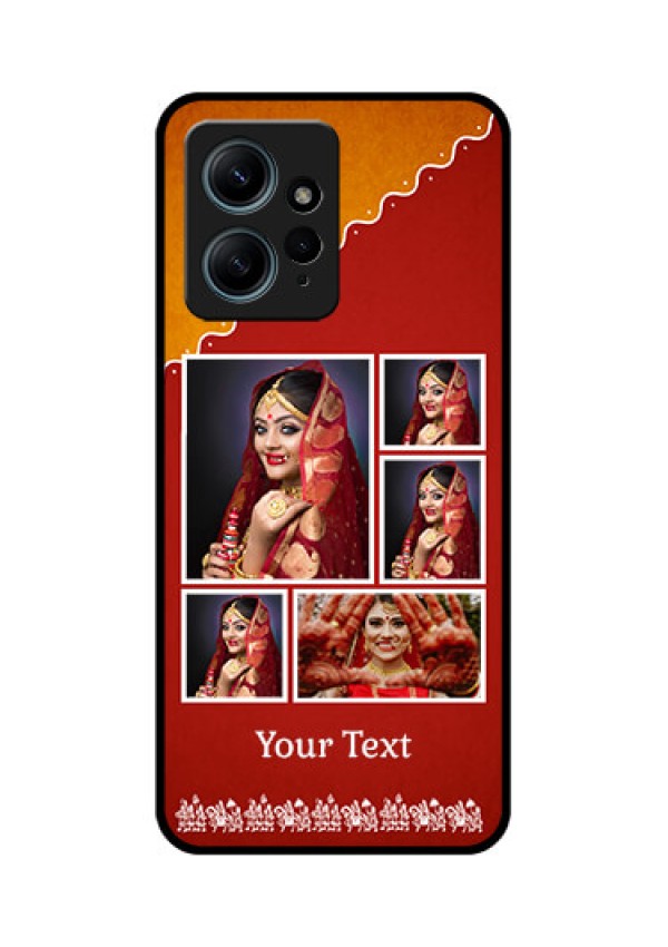 Redmi Note 12 4G Custom Glass Phone CaseWedding Pic Upload Design