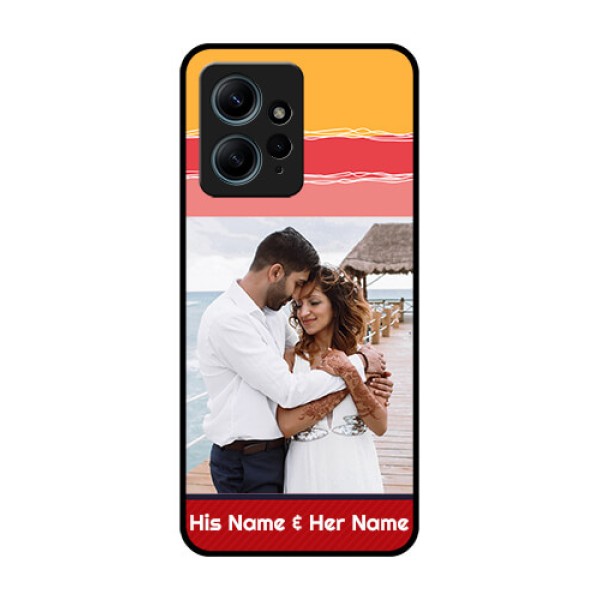 Redmi Note 12 4G Custom Glass Phone CaseColorful Case Design