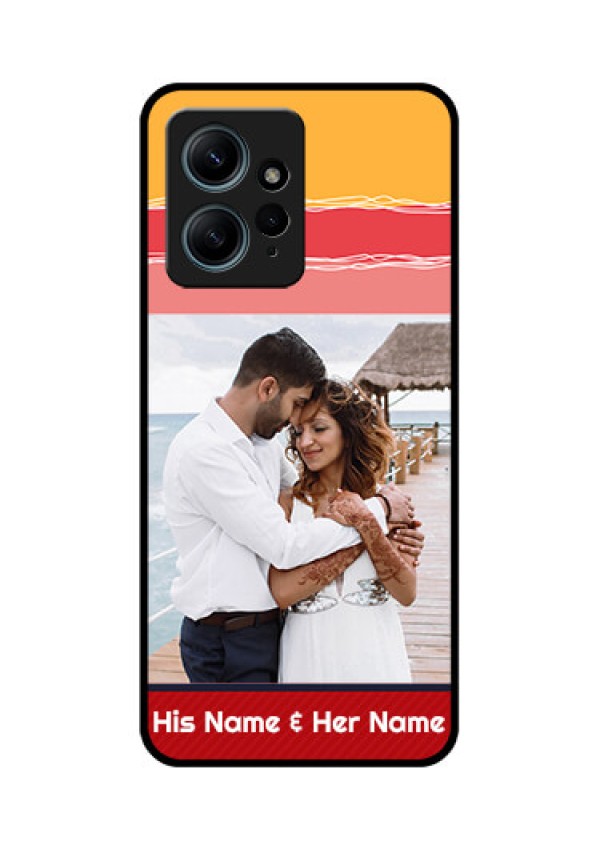 Redmi Note 12 4G Custom Glass Phone CaseColorful Case Design