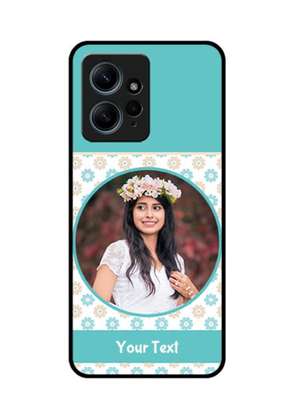 Redmi Note 12 4G Custom Glass Phone CaseBeautiful Flowers Design