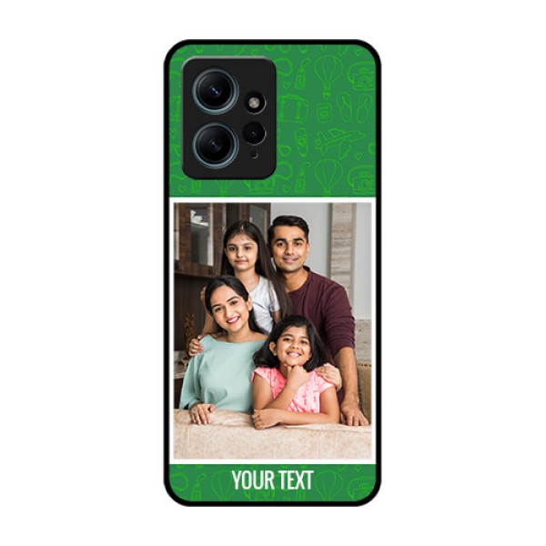 Redmi Note 12 4G Custom Glass Phone CasePicture Upload Design
