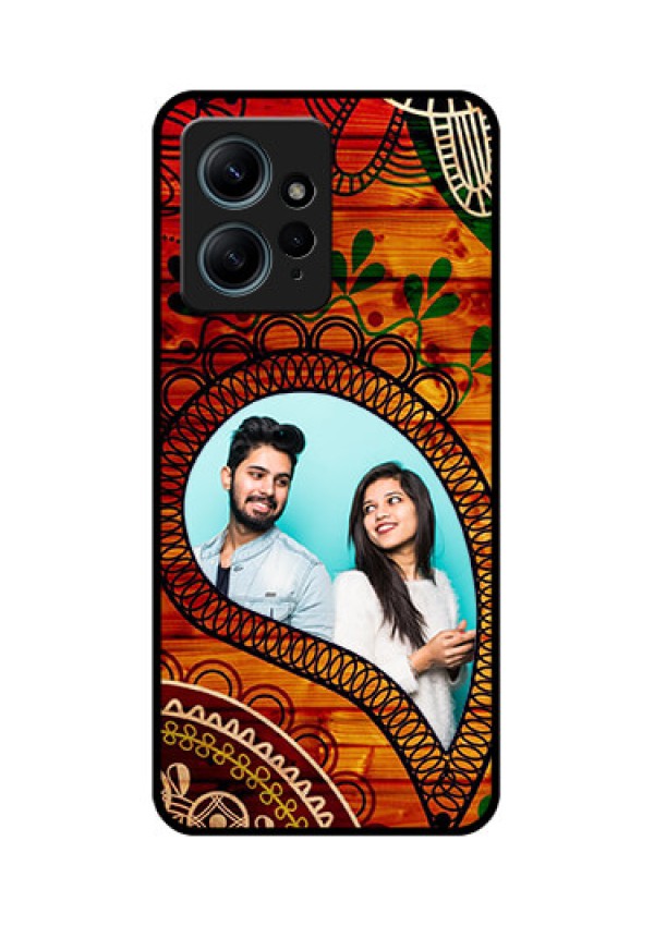 Redmi Note 12 4G Custom Glass Phone CaseAbstract Colorful Design