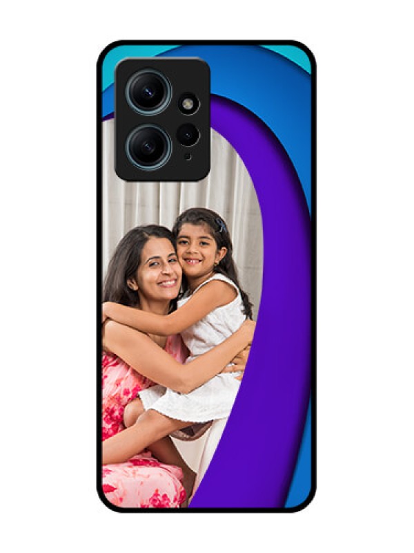 Custom Redmi Note 12 4G Custom Glass Phone CaseSimple Pattern Design