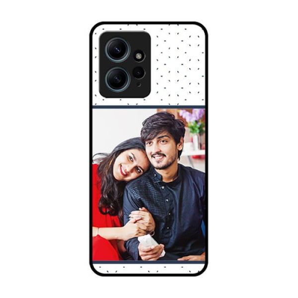 Redmi Note 12 4G Custom Glass Phone CasePremium Dot Design