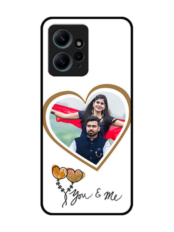 Custom Redmi Note 12 4G Custom Glass Phone CaseYou and Me Design