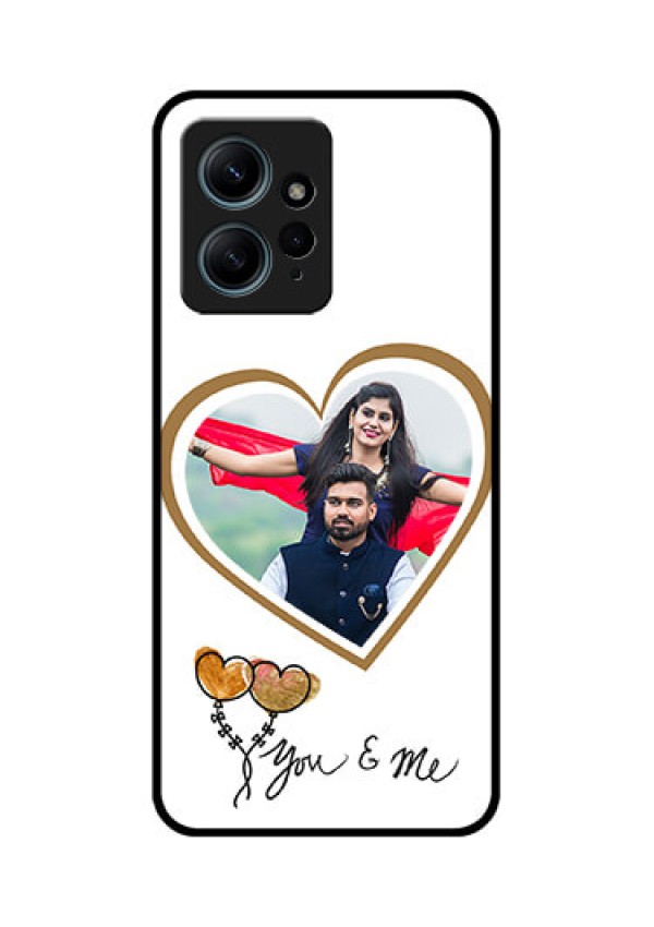 Redmi Note 12 4G Custom Glass Phone CaseYou and Me Design