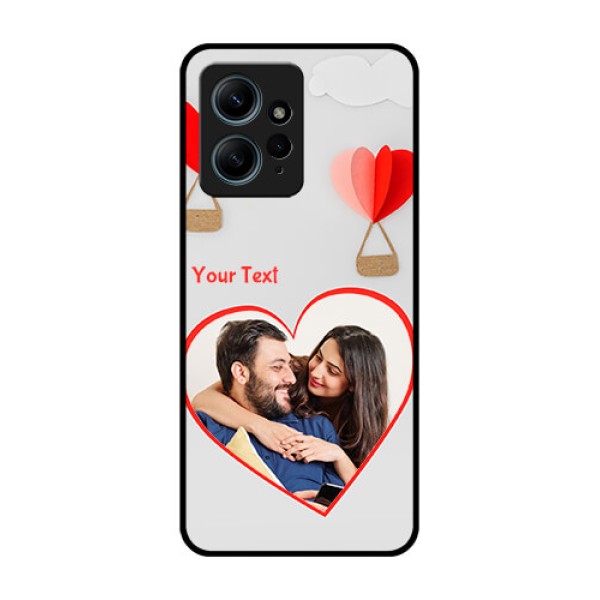 Redmi Note 12 4G Custom Glass Phone CaseParachute Love Design