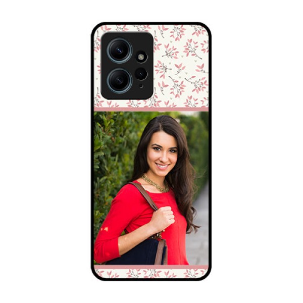 Redmi Note 12 4G Custom Glass Phone CaseStunning Floral Design