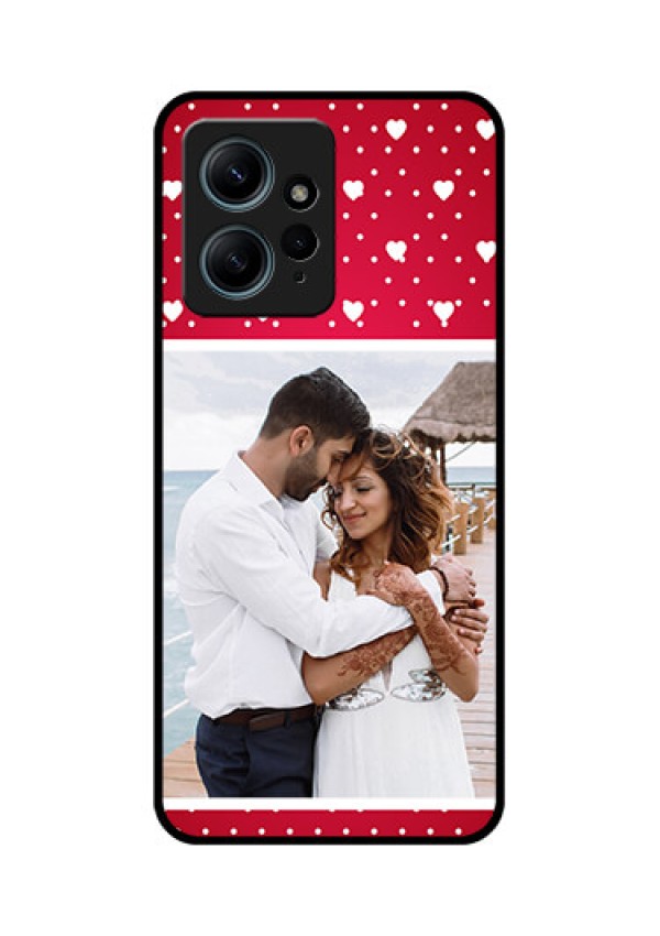 Redmi Note 12 4G Custom Glass Phone CaseHearts Mobile Case Design