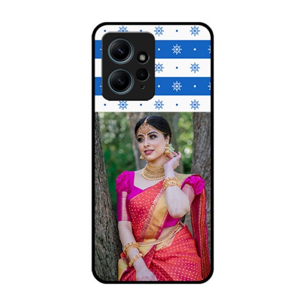 Redmi Note 12 4G Custom Glass Phone CaseSnow Pattern Design Redmi Note 12 4G Custom Glass Phone CaseSnow Pattern Design