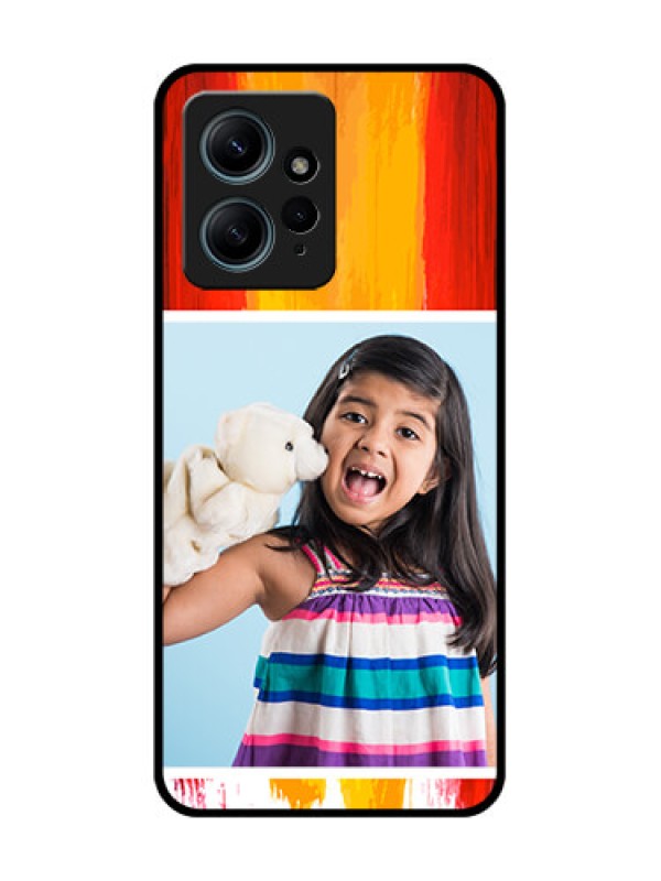 Custom Redmi Note 12 4G Custom Glass Phone CaseMulti Color Design