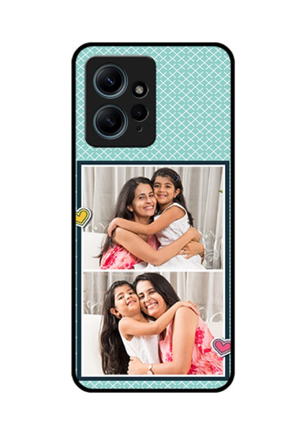Redmi Note 12 4G Custom Glass Phone Case2 Image Holder With Pattern Design