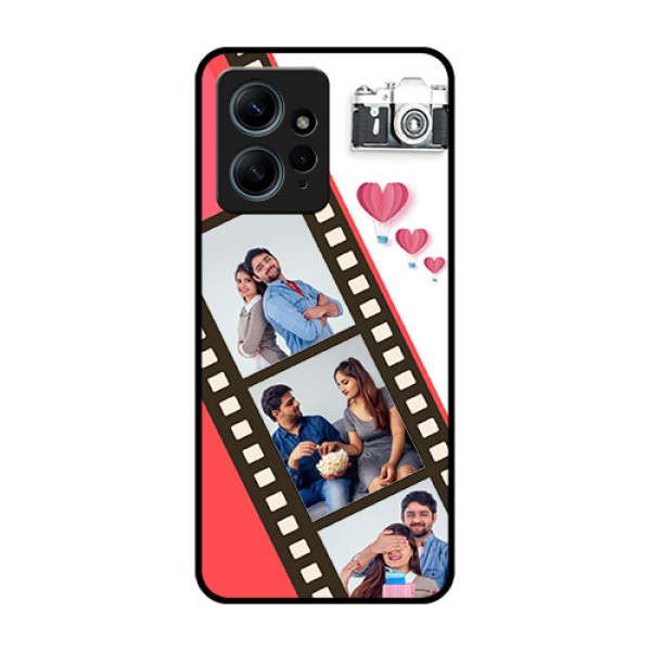 Redmi Note 12 4G Custom Glass Phone Case3 Image Holder With Film Reel Redmi Note 12 4G Custom Glass Phone Case3 Image Holder With Film Reel