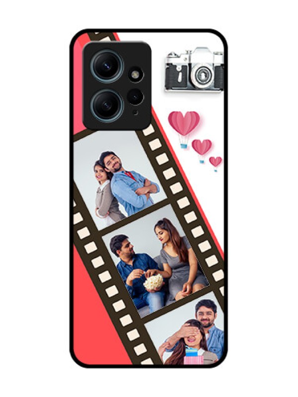 Custom Redmi Note 12 4G Custom Glass Phone Case3 Image Holder With Film Reel