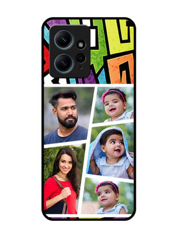 Custom Redmi Note 12 4G Custom Glass Phone CaseGraffiti Pattern Design