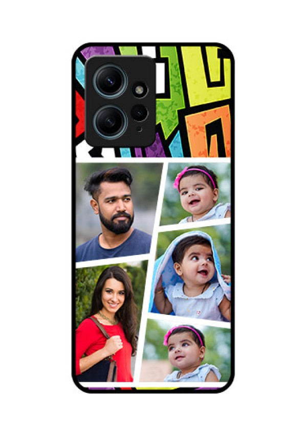 Redmi Note 12 4G Custom Glass Phone CaseGraffiti Pattern Design