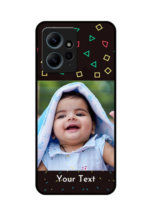 Redmi Note 12 4G Custom Glass Phone CaseWith Confetti Birthday Design