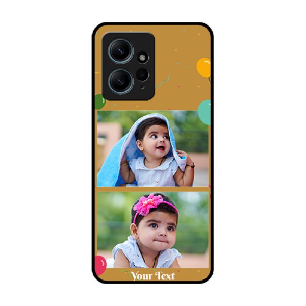 Redmi Note 12 4G Custom Glass Phone CaseImage Holder With Birthday Celebrations Design Redmi Note 12 4G Custom Glass Phone CaseImage Holder With Birthday Celebrations Design