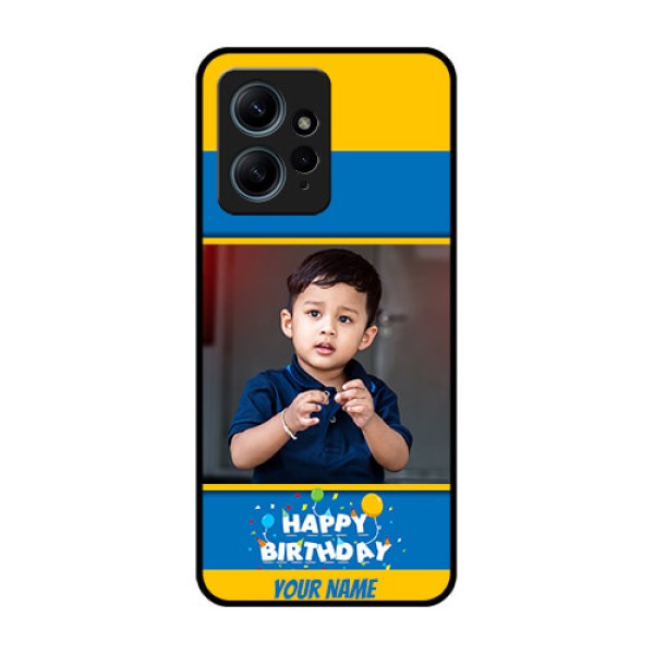 Redmi Note 12 4G Custom Glass Phone CaseBirthday Wishes Design Redmi Note 12 4G Custom Glass Phone CaseBirthday Wishes Design