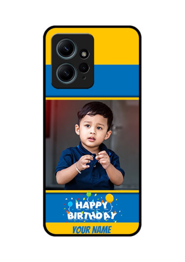 Redmi Note 12 4G Custom Glass Phone CaseBirthday Wishes Design