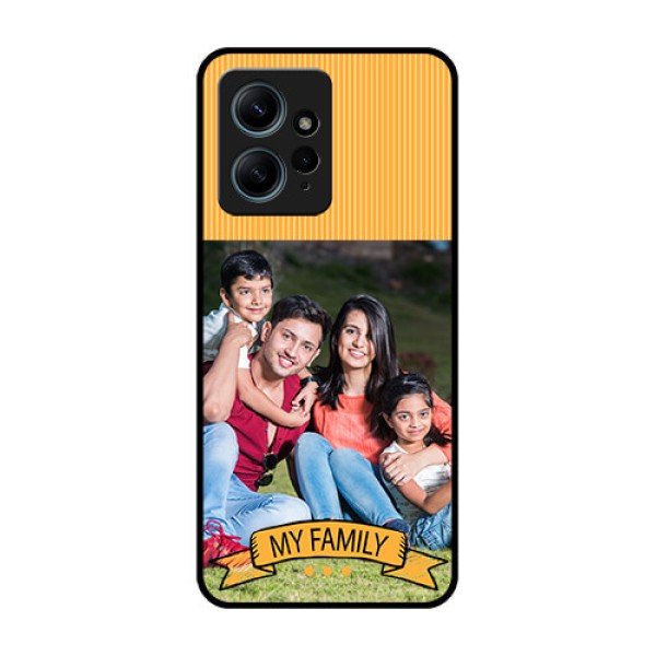 Redmi Note 12 4G Custom Glass Phone CaseMy Family Design