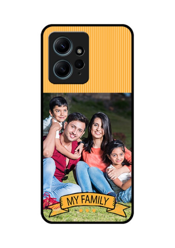Redmi Note 12 4G Custom Glass Phone CaseMy Family Design