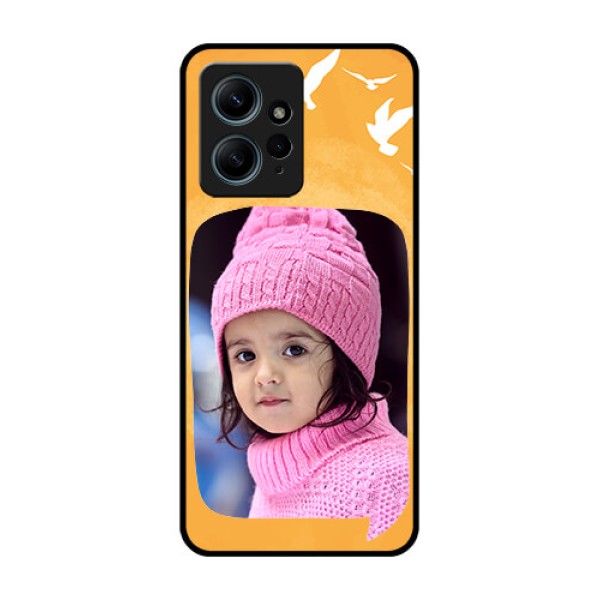 Redmi Note 12 4G Custom Glass Phone CaseWater Color Design With Bird Icons Redmi Note 12 4G Custom Glass Phone CaseWater Color Design With Bird Icons