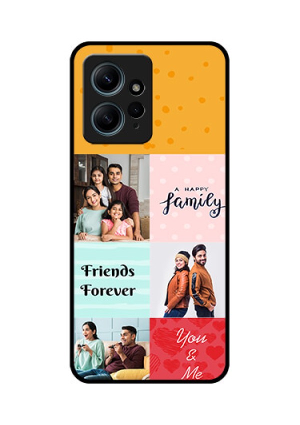 Redmi Note 12 4G Custom Glass Phone CaseImages With Quotes Design