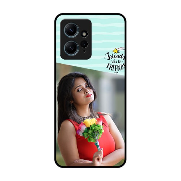 Redmi Note 12 4G Custom Glass Phone CaseFriends Picture Icon Design Redmi Note 12 4G Custom Glass Phone CaseFriends Picture Icon Design