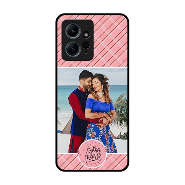 Redmi Note 12 4G Custom Glass Phone CaseTogether Forever Design Redmi Note 12 4G Custom Glass Phone CaseTogether Forever Design