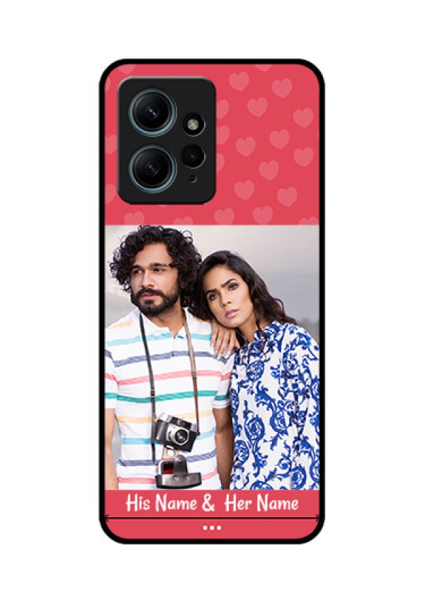 Redmi Note 12 4G Custom Glass Phone CaseSimple Love Design